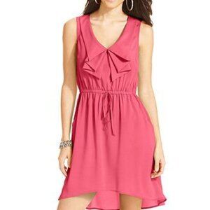 BeBop coral sheer with lining sleeveless dress